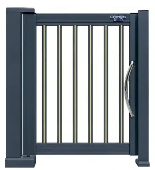 CAIMEN-Nebentor CMXM-05B mit senkrechten Dekorstäben
